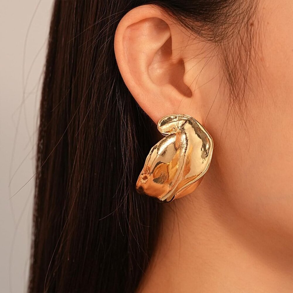 Chunky Statement Earrings Women Geometric Drop Dangle Vintage Fashion Jewelry - Picture 4 of 8